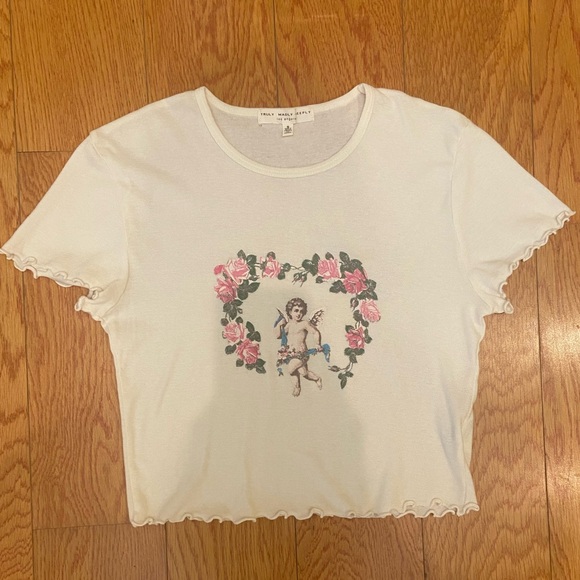 Truly Madly Deeply Cupid Baby Tee, Small - Picture 6 of 6